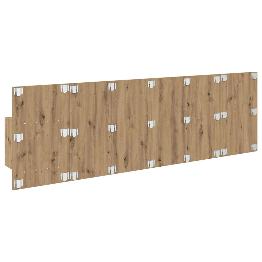 Testiera | Testata con Comodino 3 pcs Rovere artigianale Legno multistrato