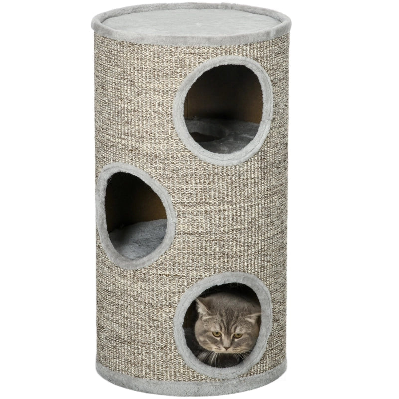 TIRAGRAFFI a 3 livelli Ø38 x 70 cm Legno Grigio
