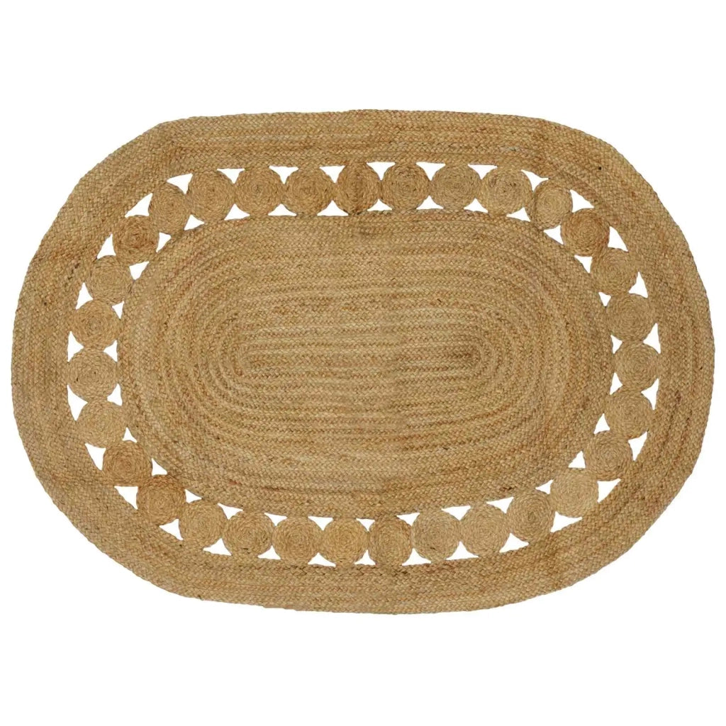 Tappeto Marrone 122 x 183 cm Juta 42010806