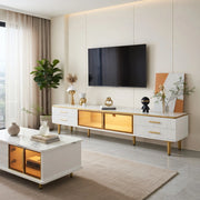 Cassettiera per TV bianca in truciolare lunghezza 170 cm