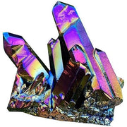 Specimen di Cristallo Naturale Arcobaleno - Geode - Pietra Cristallina - Decorazione per Casa - Colorato - Esemplare Unico