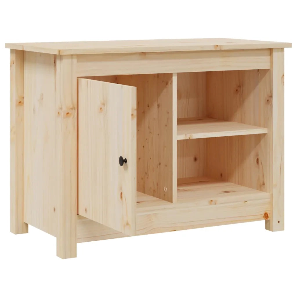 Mobile Porta TV-Mobile per TV-Credenza TV 70x36,5x52 cm in Legno Massello di Pino