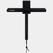 Tergivetro in silicone nero con anima in acciaio inox e gancio per box doccia | Tergi