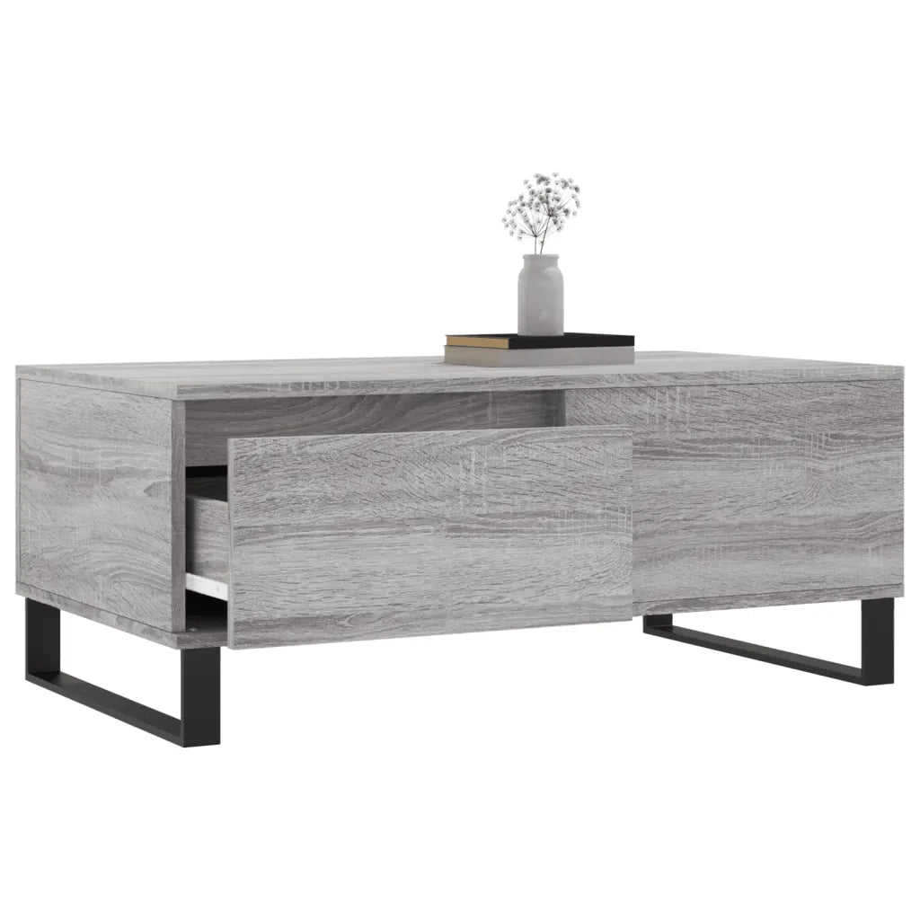 Tavolino salotto | Tavolino da caff¨¨ | Tavolino da Soggiorno Grigio Sonoma 90x50x36,5 cm Legno Multistrato