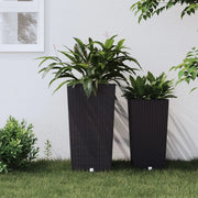 Fioriera con Interno Rimovibile Antracite 21 / 49 L PP Rattancod mxl 119659