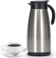 Termos doppio strato in acciaio inossidabile per il vuoto per caffè, tè, acqua da bere - argento