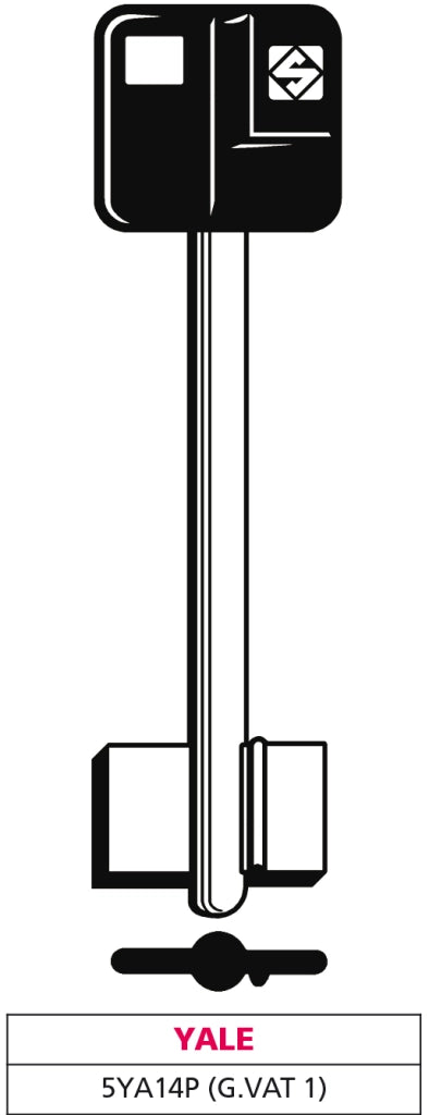 Silca CHIAVE A DOPPIA MAPPA 5YA14P (G. VAT 1) YALE 5.00 pz