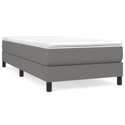 Letto singolo | Letto per adulti | Struttura Letto a Rete a Molle Grigio Scuro 100x200 cm Tessuto