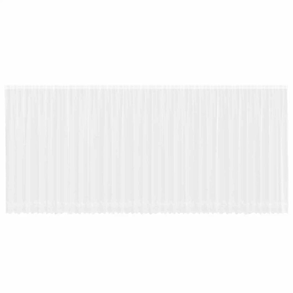Tenda in Pizzo con tende Bianco 245 x 900 cm Poliestere 4107965