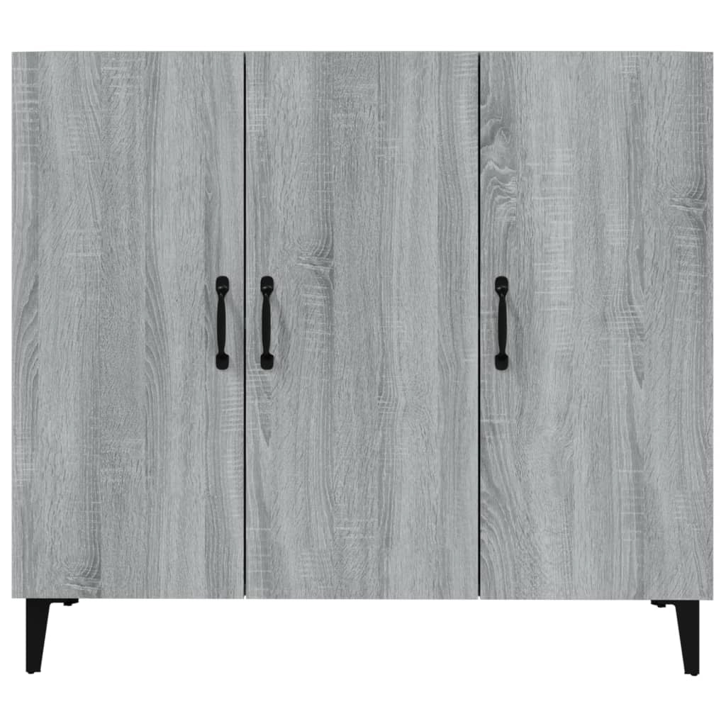 Buffet credenza cassettiera armadio mobile contenitore organizer cucina soggiorno Sonoma 90 x 34 x 80 cm legno ingegnerizzato grigio 02_0036553