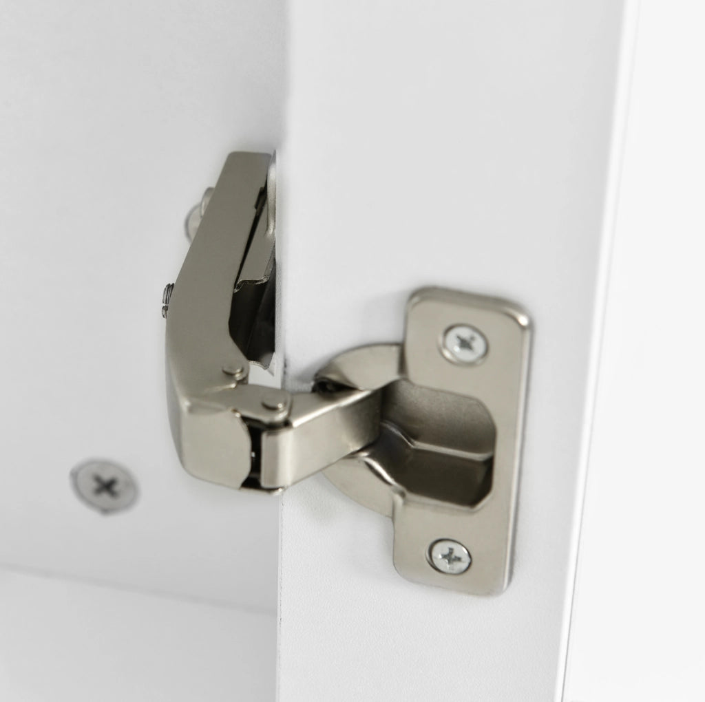 Vetrina LED 143x45，5x170 cm in MDF bianco con vani e USB