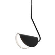 Lampadario A Sospensione Moderno Mollis Metallo Nero Acrilico 1 Luce G9 7W