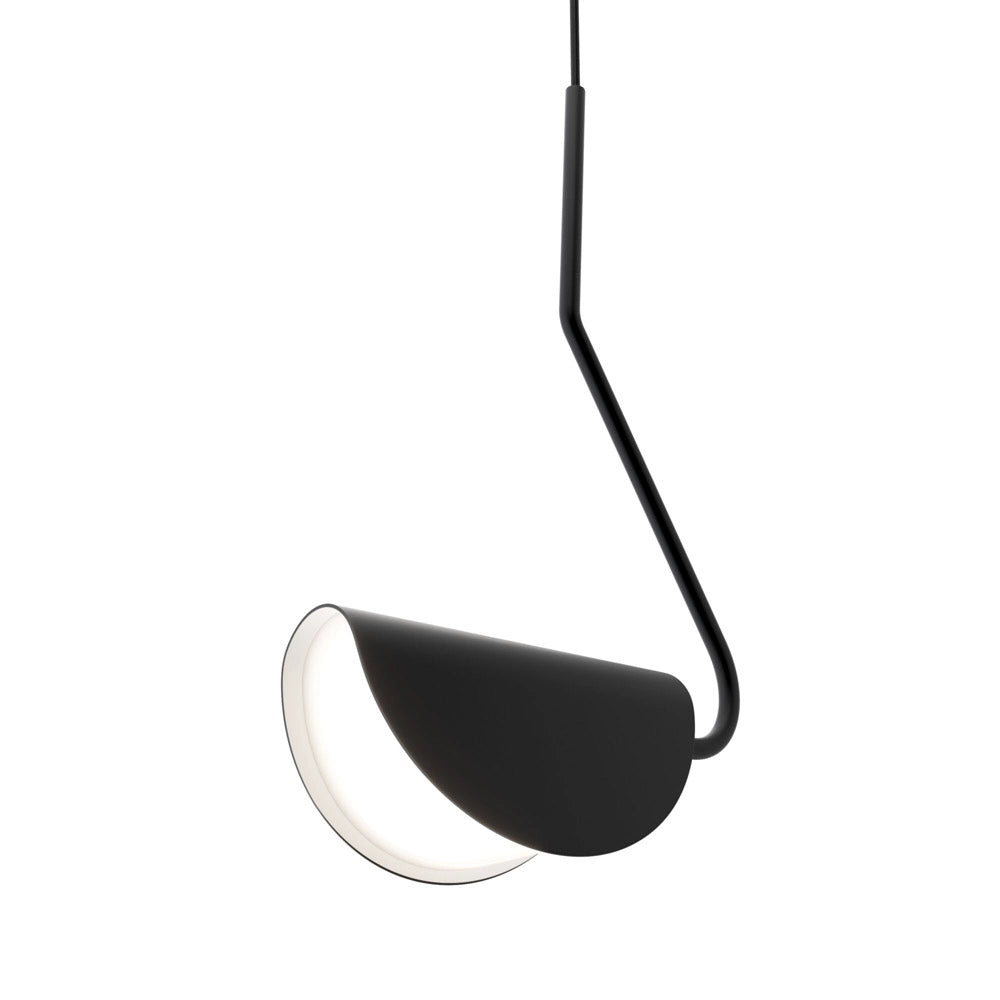 Lampadario A Sospensione Moderno Mollis Metallo Nero Acrilico 1 Luce G9 7W