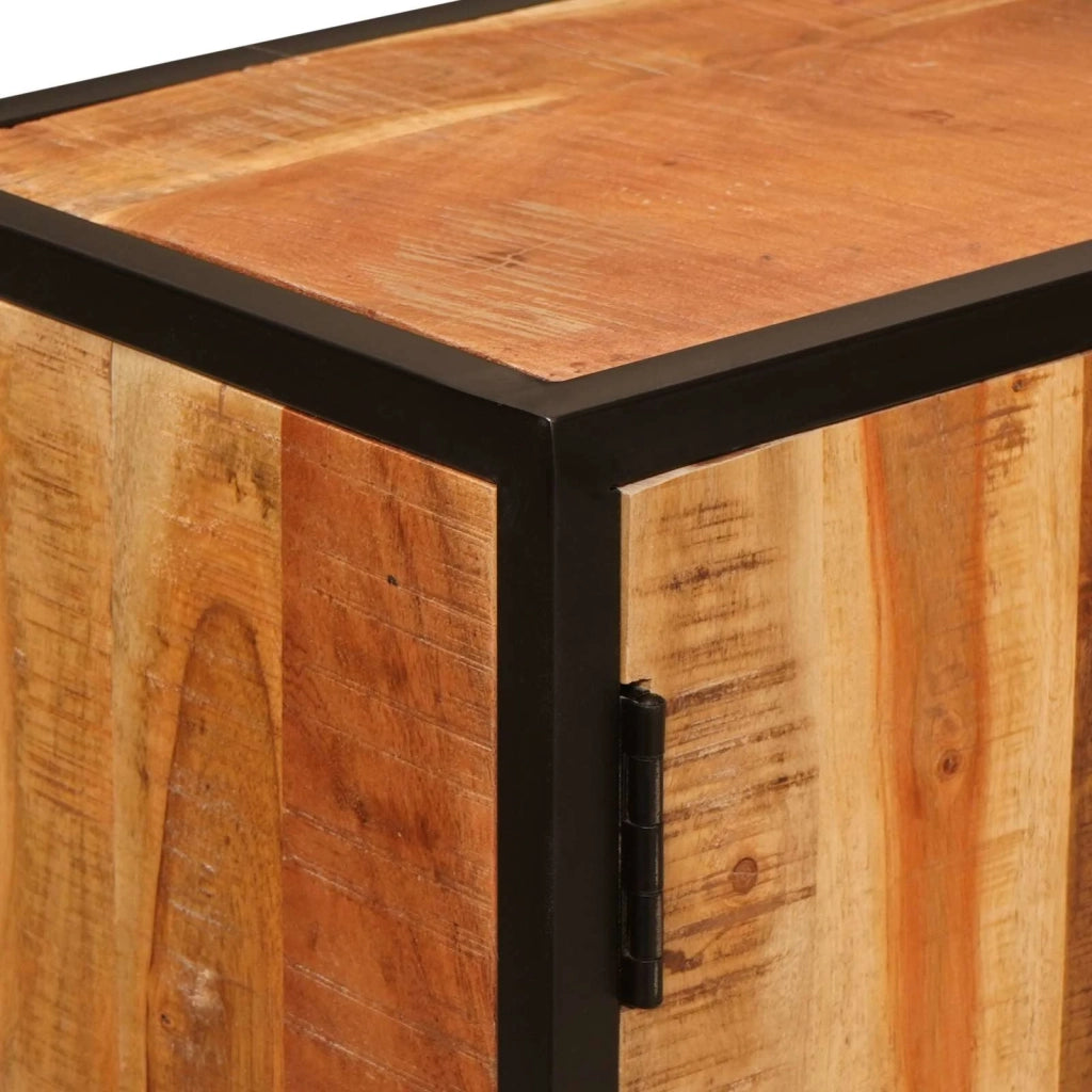 Credenza Beta Naturale 70 x 30 x 75 cm Legno di Acacia Massello 4104613