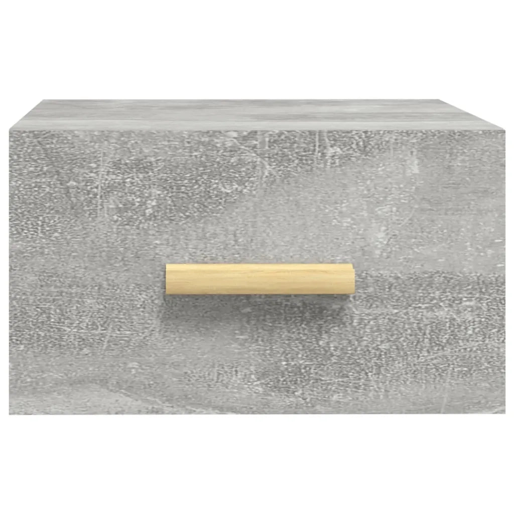 Comodino a Muro Grigio Cemento 35x35x20 cm 812842