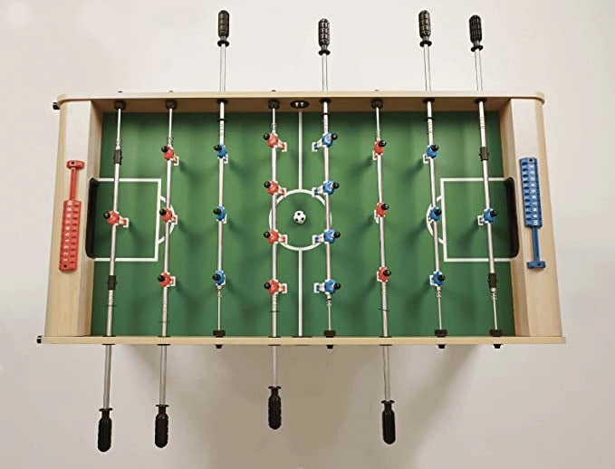 Garlando Calcio Balilla F3 con Gambe Pieghevoli, Acero, aste uscenti