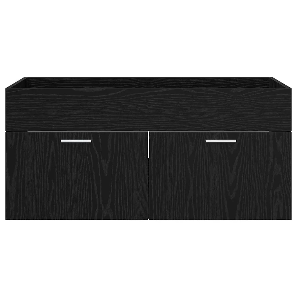 Armadio sottolavello con porta-Mobile sottolavello Rovere Nero Legno multistrato 866610