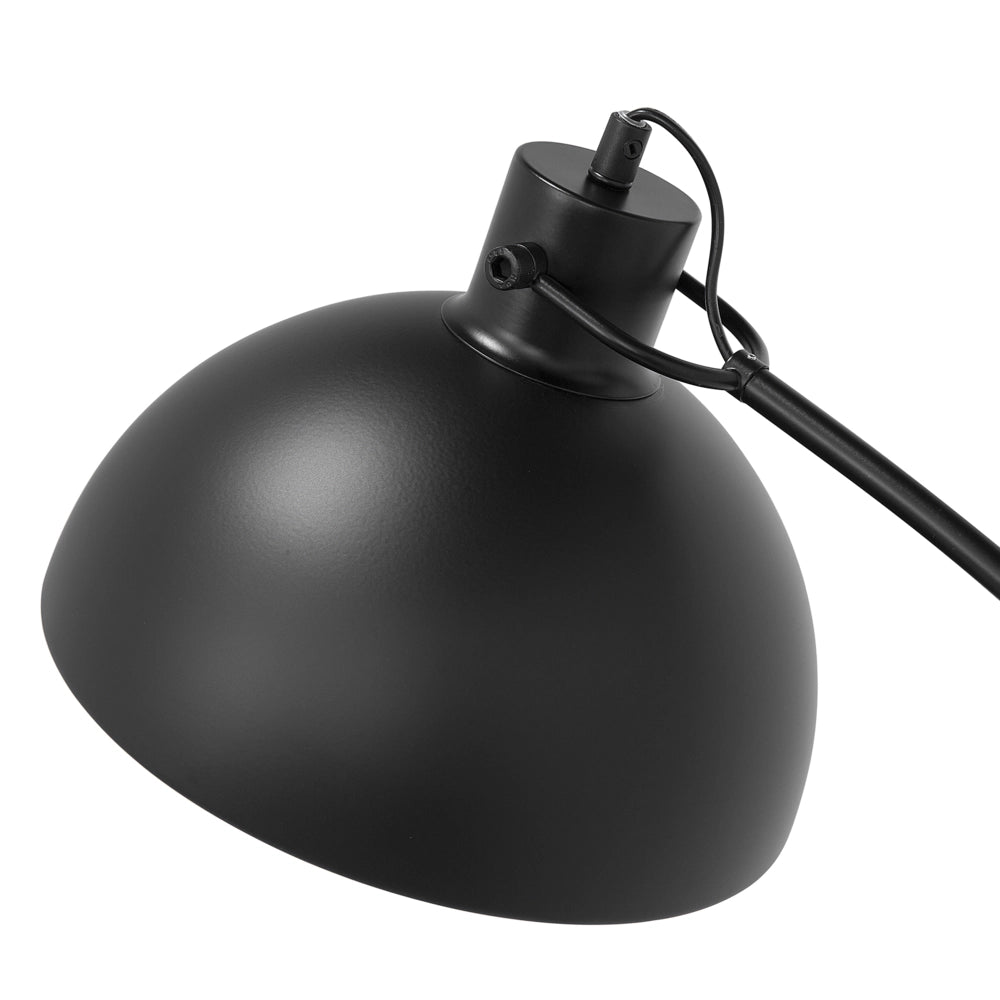 Lampada da Terra Colore Nero Metallo 155 cm Paralume Orientabile Industriale