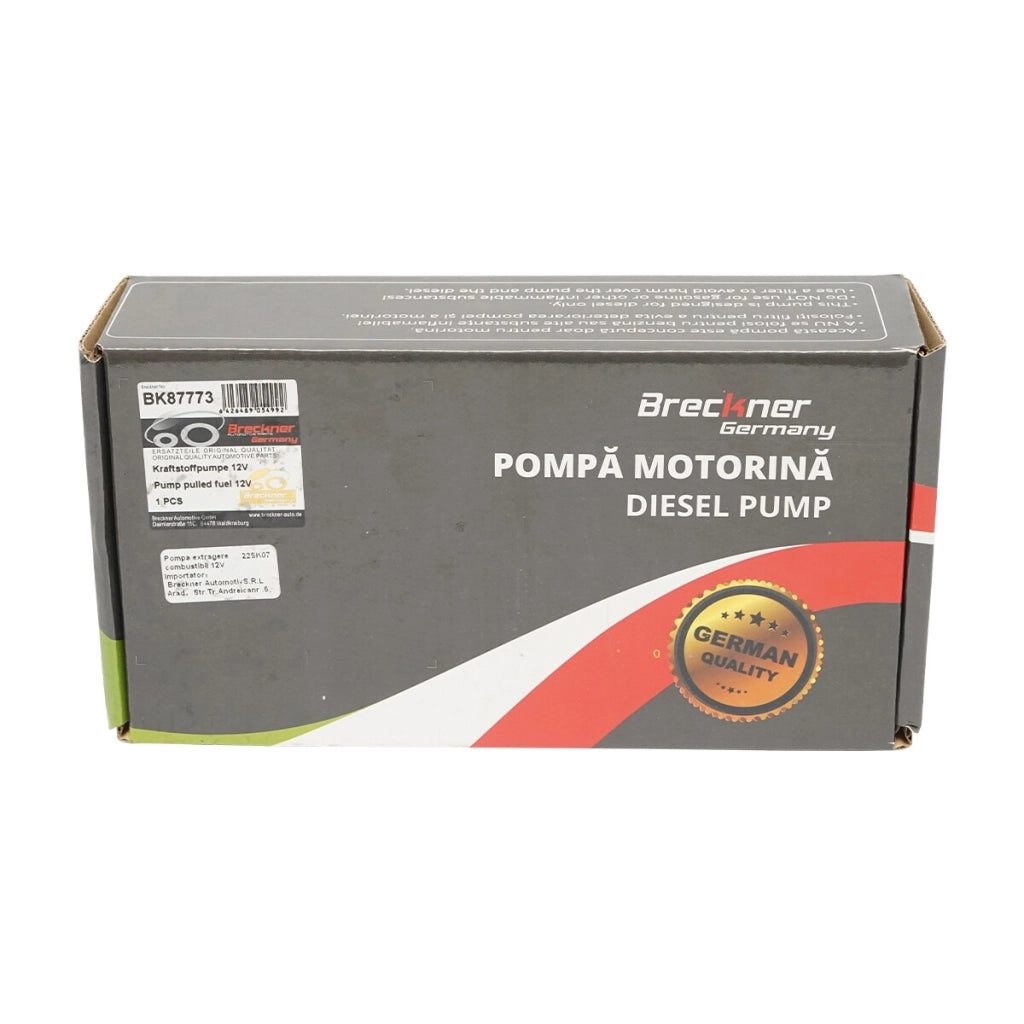 Pompa Carburante 12V 52mm Pompa di Trasferimento del Combustibile Diesel 18l/min Breckner Germany