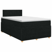 Letto box spring con materasso Nero 120 x 200 cm Tessuto 3451449