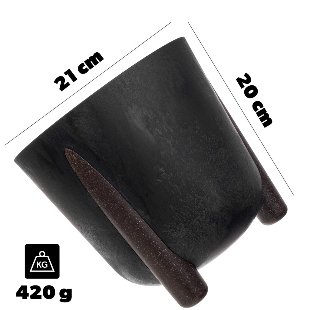 Vaso da fiori KADAX, coprivaso, fiori su gambe, con inserto, supporto per fiori, nero, 21 cm