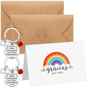 Regali di Stima - 2 Impugnagomiti con Incisione - 2 Carte di Auguri con Buste - Dono d'Addio per Insegnanti - Ringraziamento Emotivo - Mostrare Rispetto e Grazie - Dono per Insegnanti