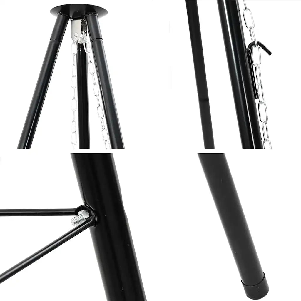 Treppiede da Campeggio 2 pz Nero Acciaio CFW7445006