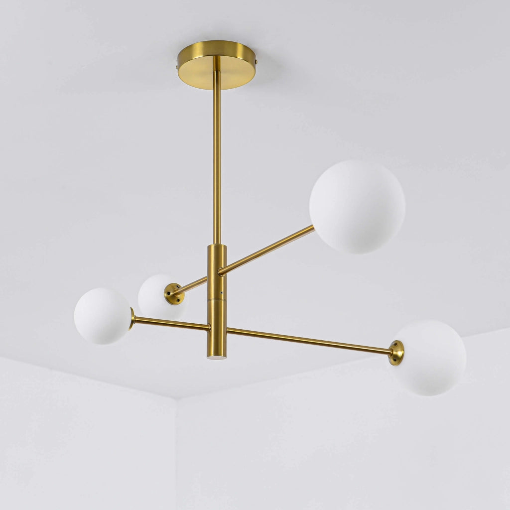 Lampadario Dorado Light Prestige oro/bianco 4xG9 Ø79