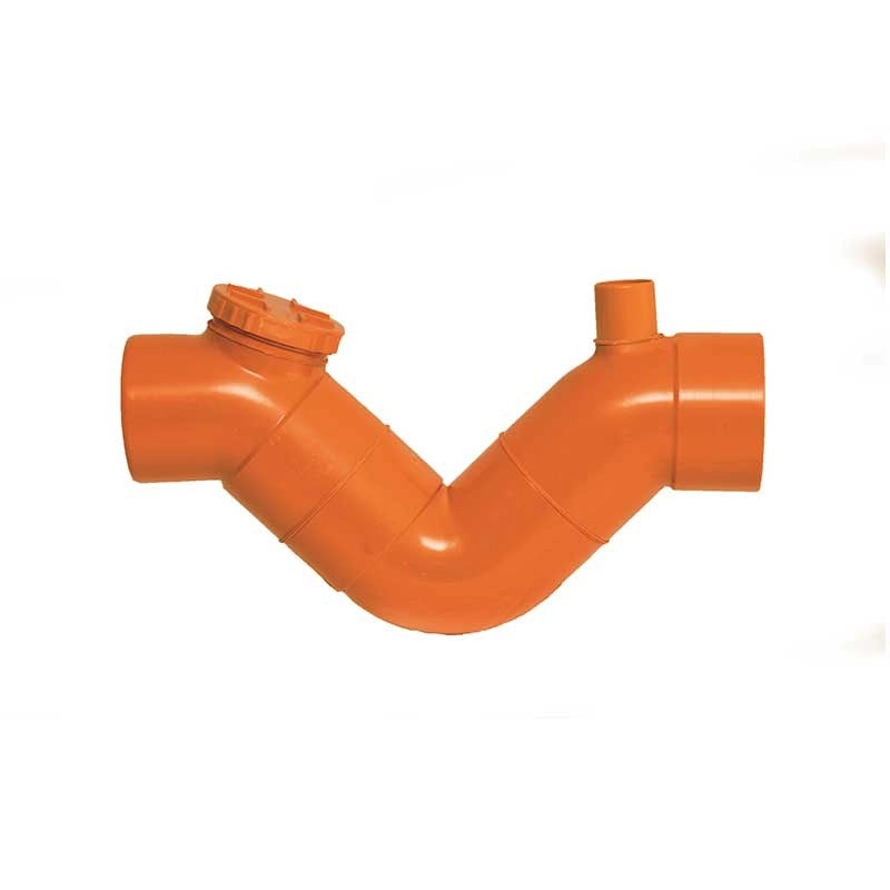Sifone con sfiato in pvc (1 Tappo) : Diametro - 82