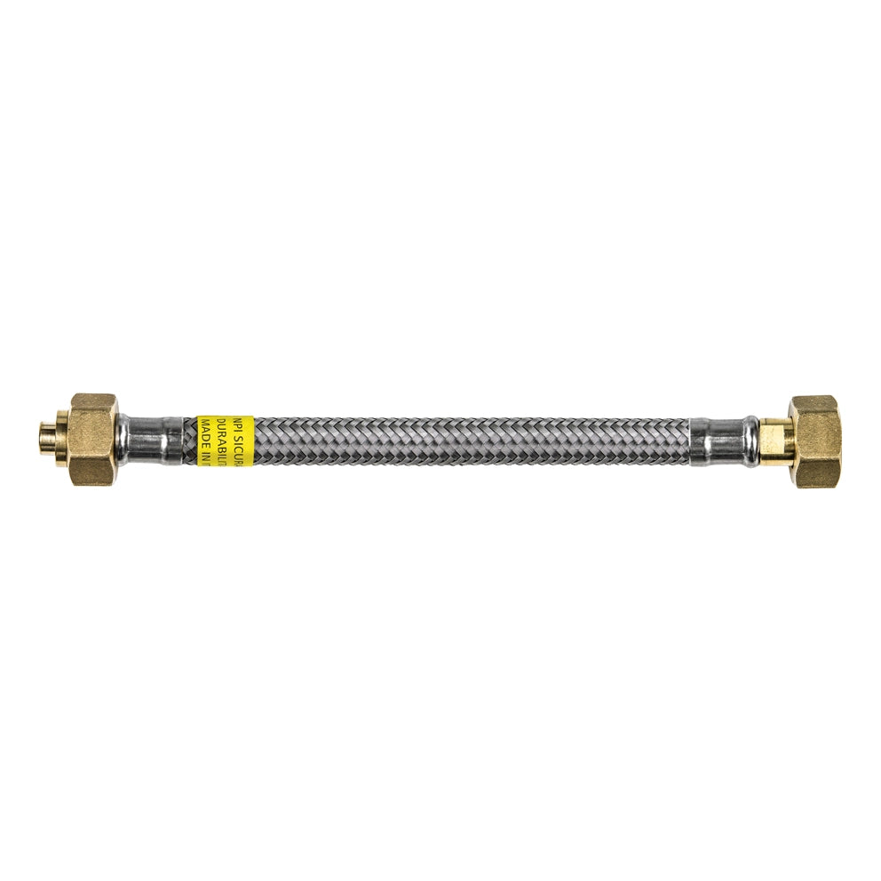 FLESSIBILE PER GAS TRECCIA INOX SICURGAS NG DN8- 600 mm- PARIG- pezzi 1