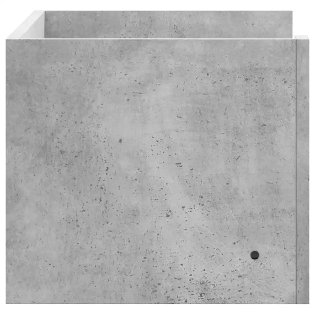 Scaffale a Muro | Mensola a parete Grigio Cemento 70,5x35x30,5cm Legno Multistrato