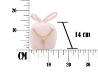 Ferma Porte Square Rosa 14,5x14x20 cm in Cotone