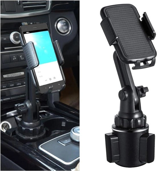 Supporto per Telefono con Gancio Gooseneck Flessibile per Auto - Adattabile a Porta Bevande