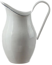 Pentola da cucina in emaillo - 2,5 litri - bianca - eco sostenibile
