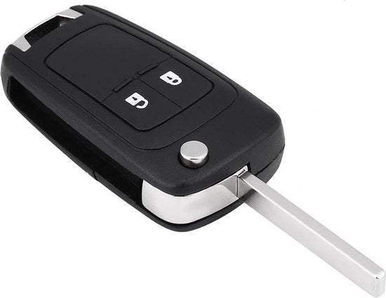 Sostitutore di chiave a distanza pieghevole 2 tasti per auto con trasmettitore 433 MHz ID46 chip compatibile con Corsa E Insignia 5WK50079.