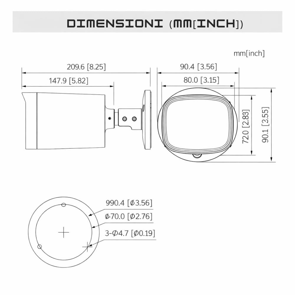 Dahua dh-hac-hfw1500r-z-a telecamera bullet hdcvi 5mp ir varifocale