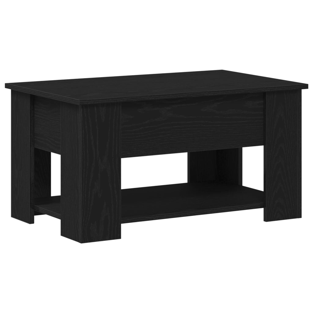 Tavolino da caffÃ¨ in rovere nero 79x49x41 cm realizzato in legno ingegnerizzato