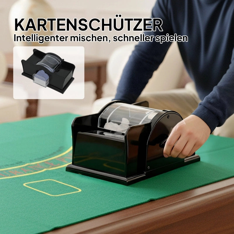 Set da poker, 300 fiches, dadi, 2 mazzi di carte, accessori, custodia, per 8 giocatori