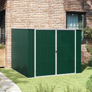 Capanno da Giardino Verde 195x198x159 cm in Acciaio Zincato 46253