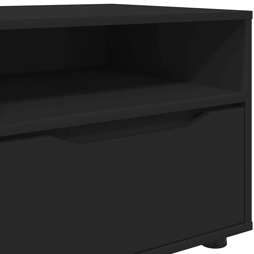 Mobile TV con cassetto Nero 100 x 48 x 43 cm Legno multistrato
