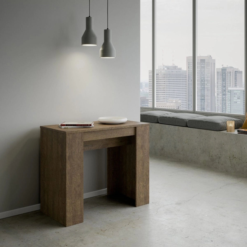 Consolle allungabile 90x48/204 cm Base Small Noce