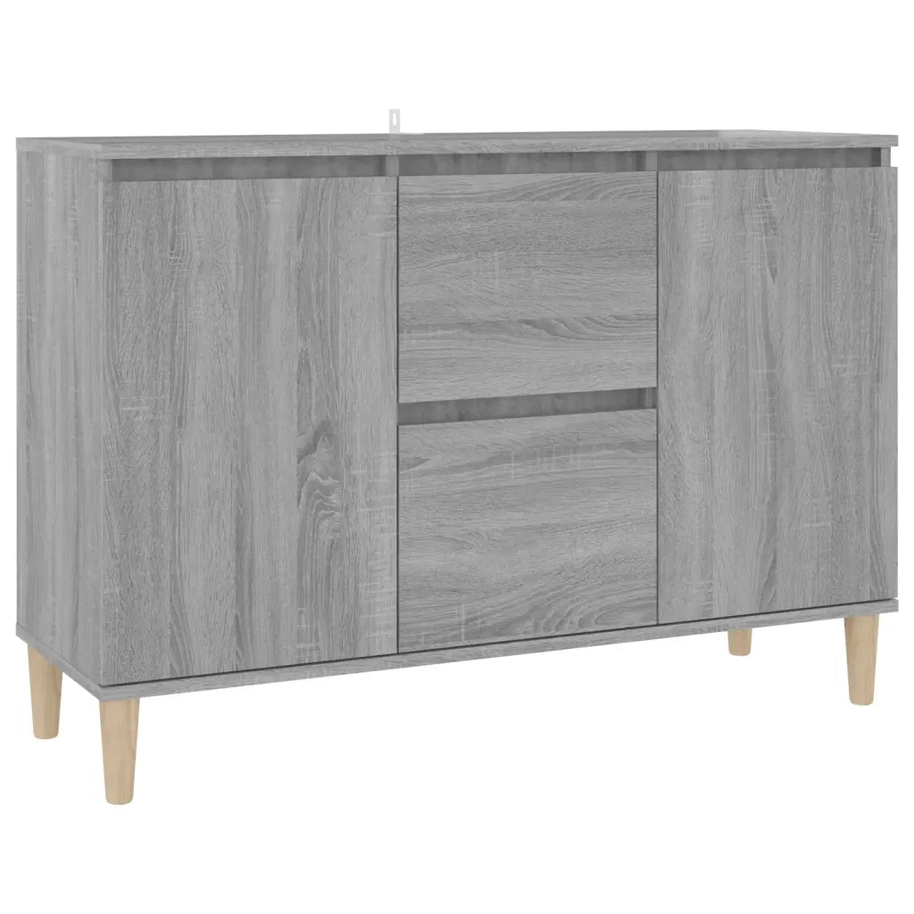 Credenza-Buffet-Armadio da cucina Grigio Sonoma 101x35x70 cm in Legno Ingegnerizzato