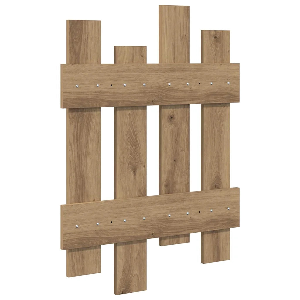 Appendiabiti a muro A parete Rovere artigianale 60 x 3 x 82 cm 874482