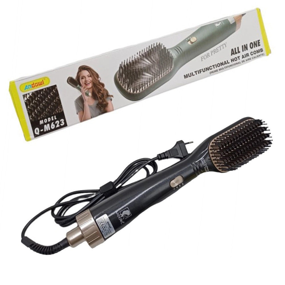 Trade Shop - Spazzola Ad Aria Elettrica Multifunzionale Asciuga Pettina Capelli 1000w Q-m623 -