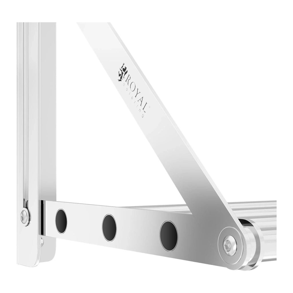 Mensola da parete pieghevole professionale con barre 80 x 30 cm 40 kg acciaio inox 14_0001570