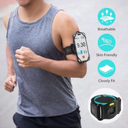 Telefonino da corsa 360° girevole da installare e rimuovere per jogging e ciclismo, bracciale sportivo universale, supporto bicicletta per smartphone 4,7-7,2 pollici, kit di connessione per computer di bordo Garmin - Run + Bike Tie Connect Kit 2