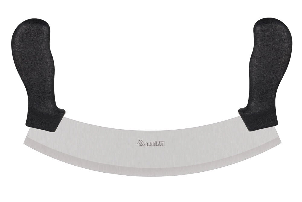 Coltello da cucina trita mezzaluna Manici nero Marietti