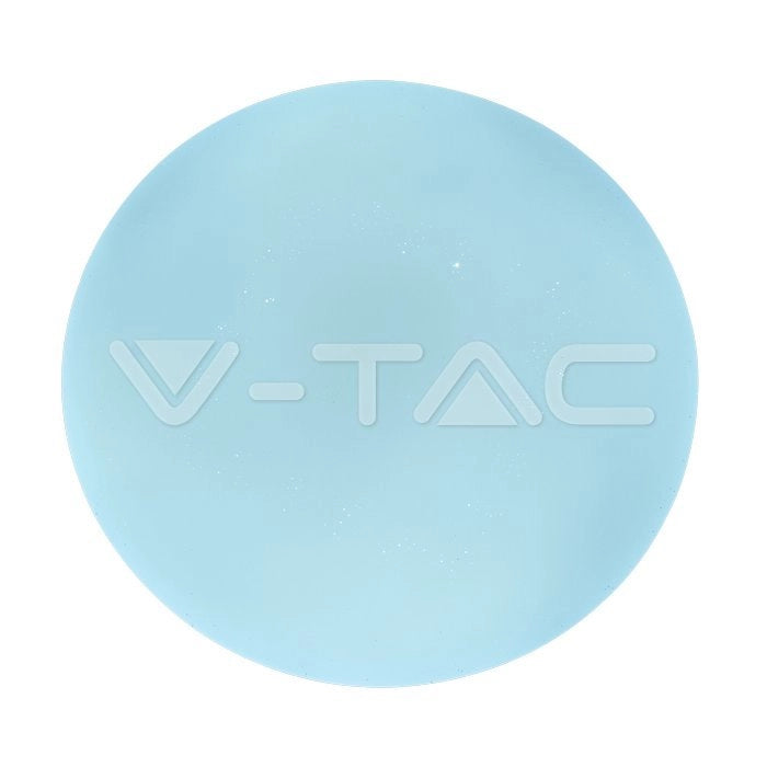 V-TAC VT-8436 Plafoniera LED Rotonda 36W con Interruttore Cambia Colore 3 in 1 Effetto Stellato d: 480mm h: 65mm SKU 7608