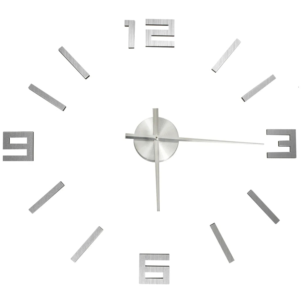 Orologio da Parete 3D Design Moderno Argento 100 cm XXL 325158