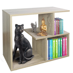 Tavolino Design Moderno 5 Ripiani 60x30x50cm Casa Ufficio Beige